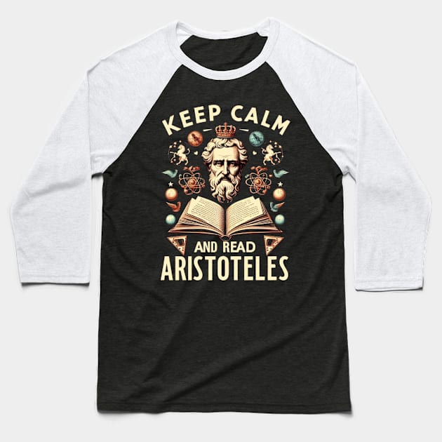 Aristotle quote and art for stoicism lovers Baseball T-Shirt by CachoGlorious